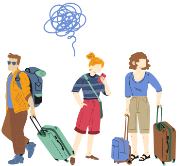 海外のお客様イラスト